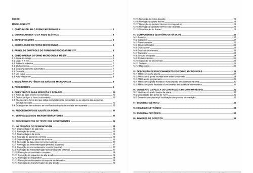 Manual De Serviço Forno Microondas Me 27 F Electrolux