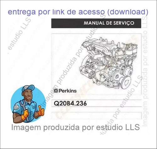 Manual Serviço Catálogo Peças Motor Perkins Q20b 4.236