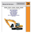 Manual Serviço Escavadeira Jcb  Js 200 210 220 240 260