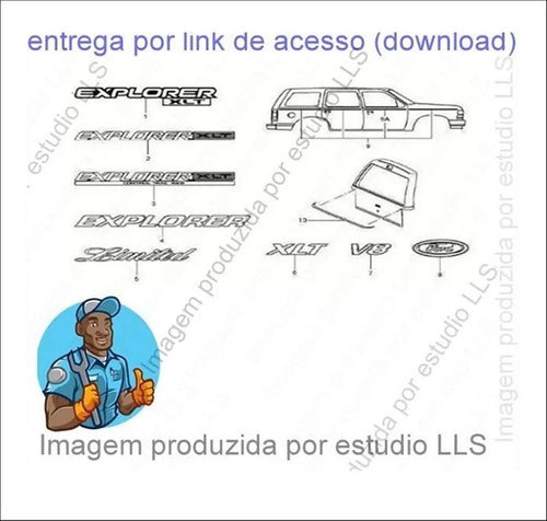 Catálogo Peças Ford Explorer 4.0 V6 5.0 V8 1992 - 2000