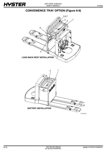 Manual De Pecas 104pg. B60z(a230) B80z(a233) Hyster **