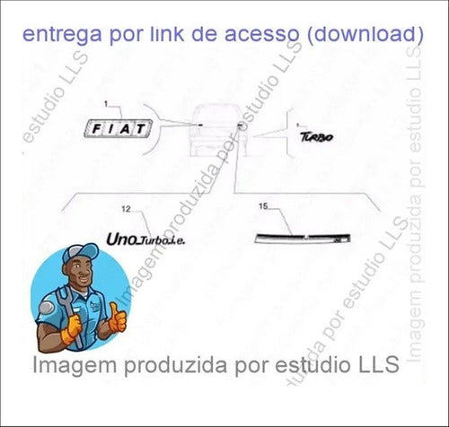 Catálogo Peças Fiat Uno Turbo 1.4 8v 1994 - 1996