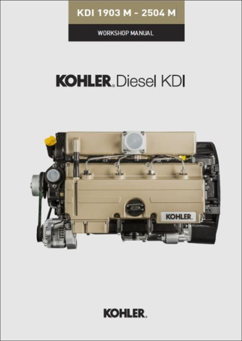 Manual de serviço do motor Kohler Diesel KDI 1903 M e KDI 2504 M