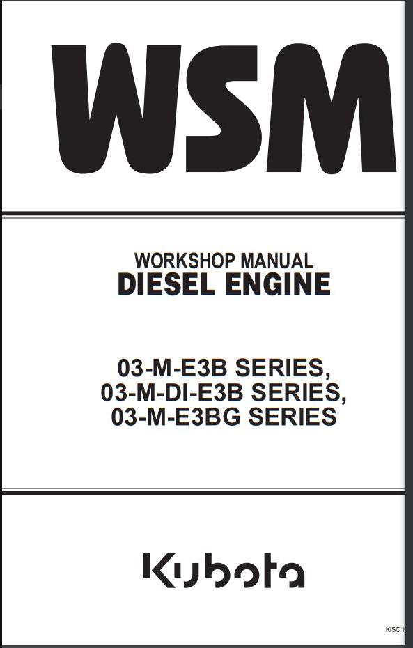 Manual De Serviço HYUNDAI - KUBOTA 03-M-E3B SERIES - Motor Diesel