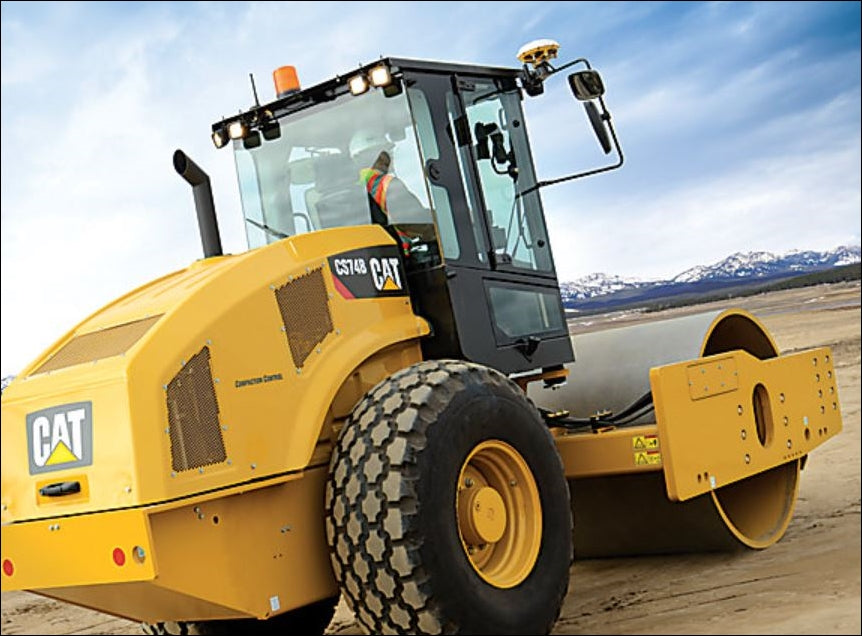 Manual de Serviço CATERPILLAR - CS74B - Rolo Compactador Vibratório (Inglês) PDF