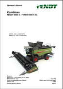 Manual de Instruções FENDT - 9490 X\9490 X AL - Colheitadeira
