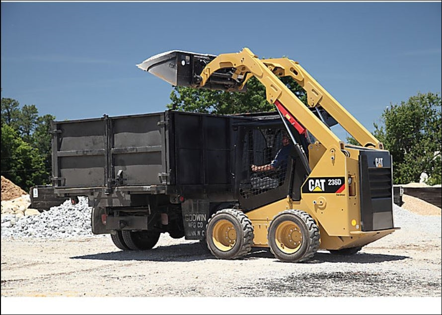 Manual de serviço CATERPILLAR 236D para mini carregadeira, em PDF, no idioma português, com informações detalhadas sobre operação e manutenção.
