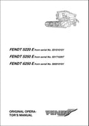 Manual do Operador FENDT - 5220 E \5250 E \6250 E - Colheitadeiras