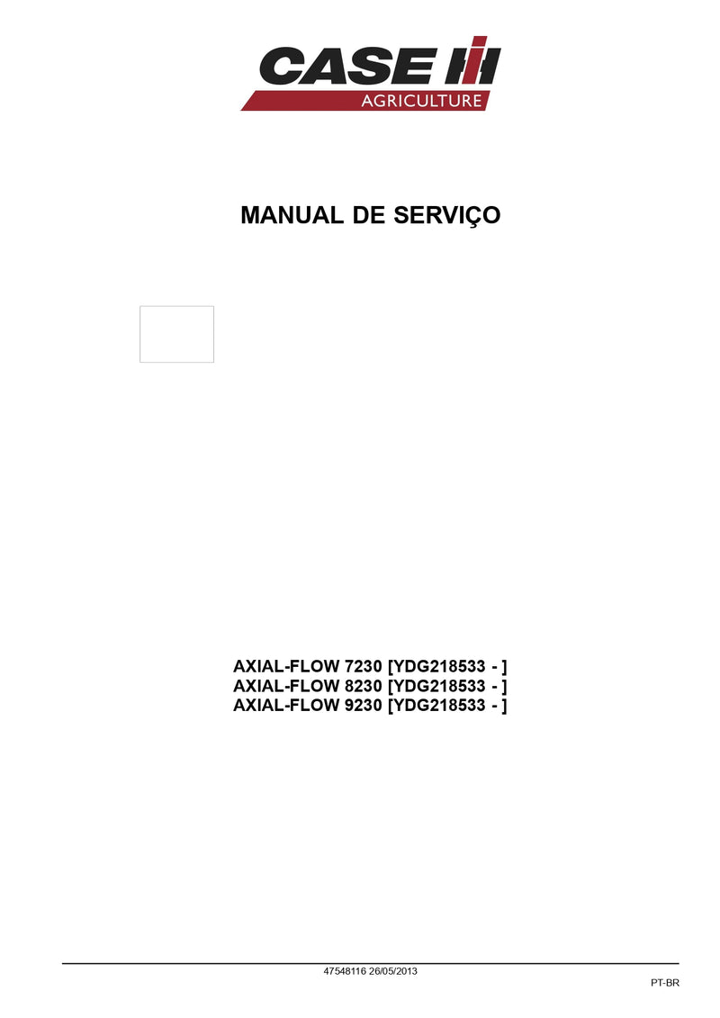 Manual De Serviço Colheitadeira Case 7230, 8230 E 9230