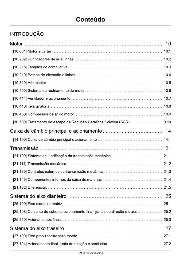 Manual De Serviço Colheitadeira Case 7230, 8230 E 9230