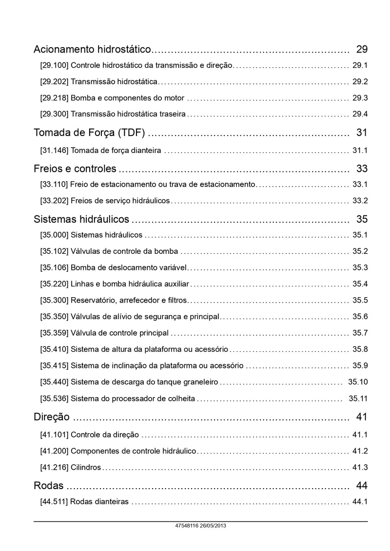 Manual De Serviço Colheitadeira Case 7230, 8230 E 9230