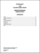 Manual de Serviço CHALLENGER - Plataforma de Esteira FDH DynaFlex - Colhetadeira