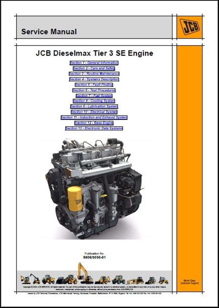 Manual De Serviço JCB - Dieselmax Tier 3 SE Motor