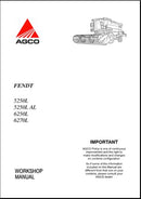 Manual de Serviço FENDT - 5250L\5250L AL\6250L\6270L - Colheitadeiras