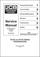 Manual De Serviço JCB - PS700 \PS750 TRANSMISSÕES DE SÉRIE