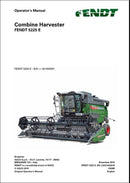 Manual de Instruções FENDT - Colheitadeira 5225 E - Colheitadeira