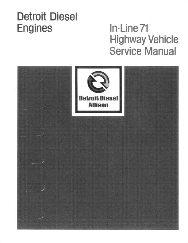 Manual De Serviço CASE - IN-LINE 71 HIGHWAY VEHICLE - INGLES