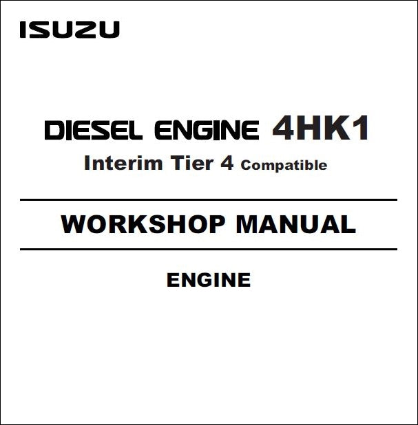 Manual De Serviço Motor a Diesel JCB - 4HK1 - Interim Tier 4