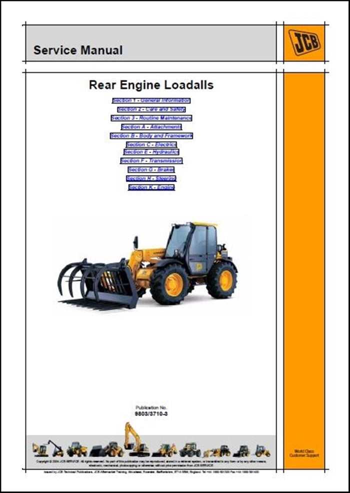 Manual De Serviço JCB - Motor traseiro Loadalls