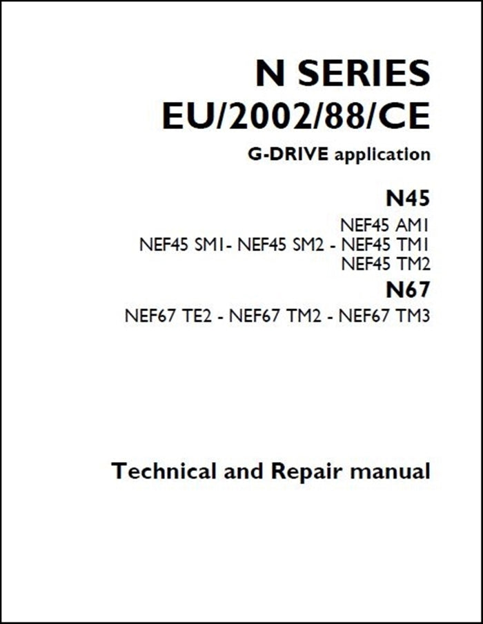 Manual De Serviço JCB - N SERIES EU\2002\88-CE G-DRIVE