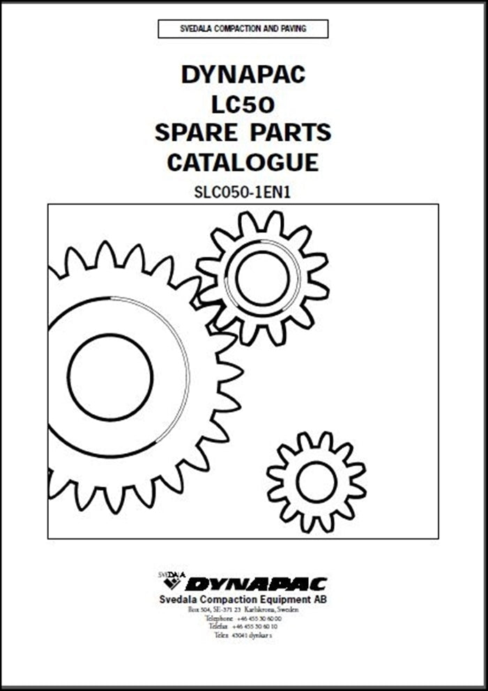 Catalogo De Peças DYNAPAC - LC50 - Vibrating Tamper