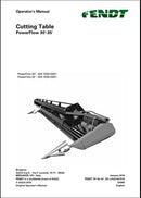 Manual do Operador FENDT - 30-35 PowerFlower - Colheitadeira