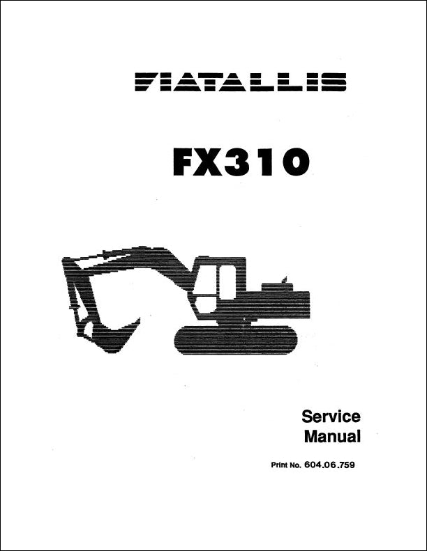 Manual De Serviço FIATALLIS - FX310 - Escavadeira