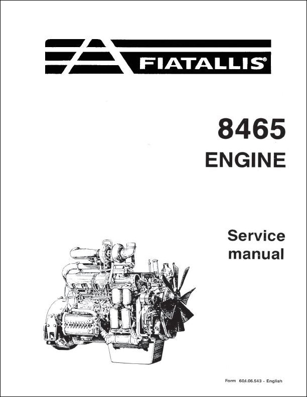 Manual De Serviço FIATALLIS - 8465 - Engine