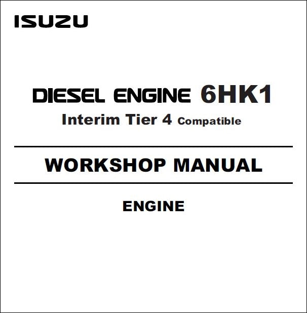 Manual De Serviço Motor a Diesel JCB - 6HK1 - Interim Tier 4