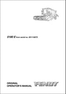 Manual do Operador FENDT - 5180 E - Colheitadeiras